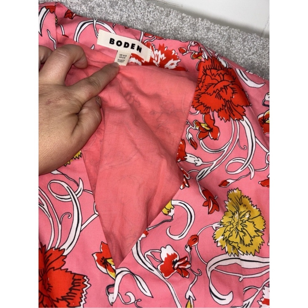 Boden Pink Floral Maxi Dress Exellent condition. - Picture 4 of 9